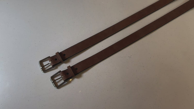 LIMITED EDITION - Butter Tan Cowhide Stitched Leather Belt 1.50" (Very Flexible & Soft Leather)