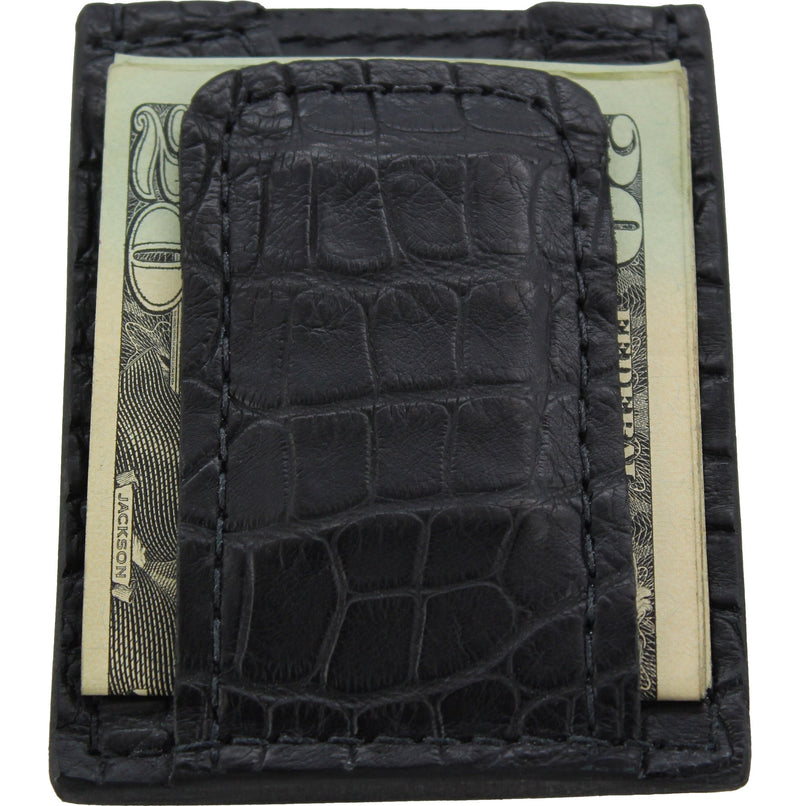 Genuine Alligator Skin Trifold Leather Wallet Handmade with 9 Card Slots