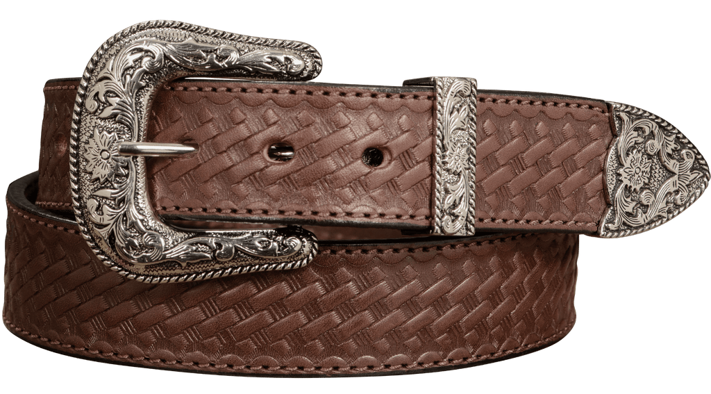 The Crazy Horse: Men's Rustic Brown Non Stitched Leather Belt 1.50–