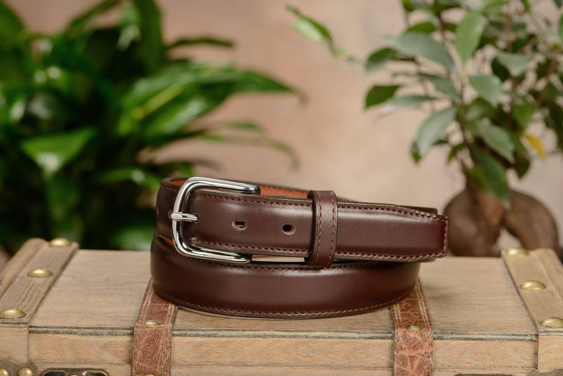 Buy LOUIS STITCH Men's Italian Leather Belt For Men's With Rotating Chrome  Buckle Black & Brown Width 1.35 (35 mm) Length 30 inch (Italy_RPCH) at  .in