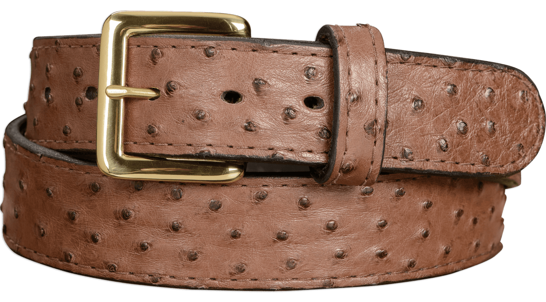 Ostrich skin belts best sale