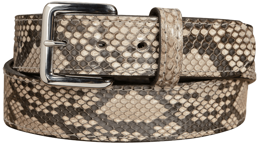 Python Snake Genuine Skin Leather on sale Handmade Men's Belt With Wooden Gift Box .